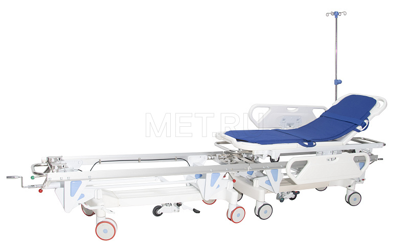 MET SILENCE Тележка-каталка для перевозки больных с регулировкой высоты двойная от производителя